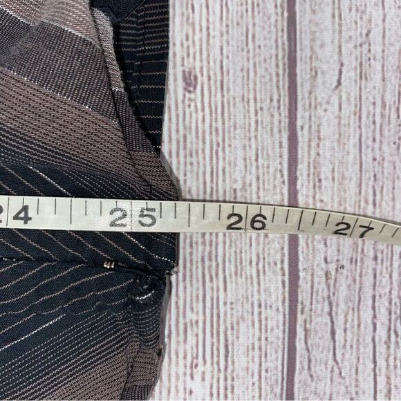 Quizz woman stretch hook front stripe Longsleeve blouse sz 20 women - Picture 11 of 13